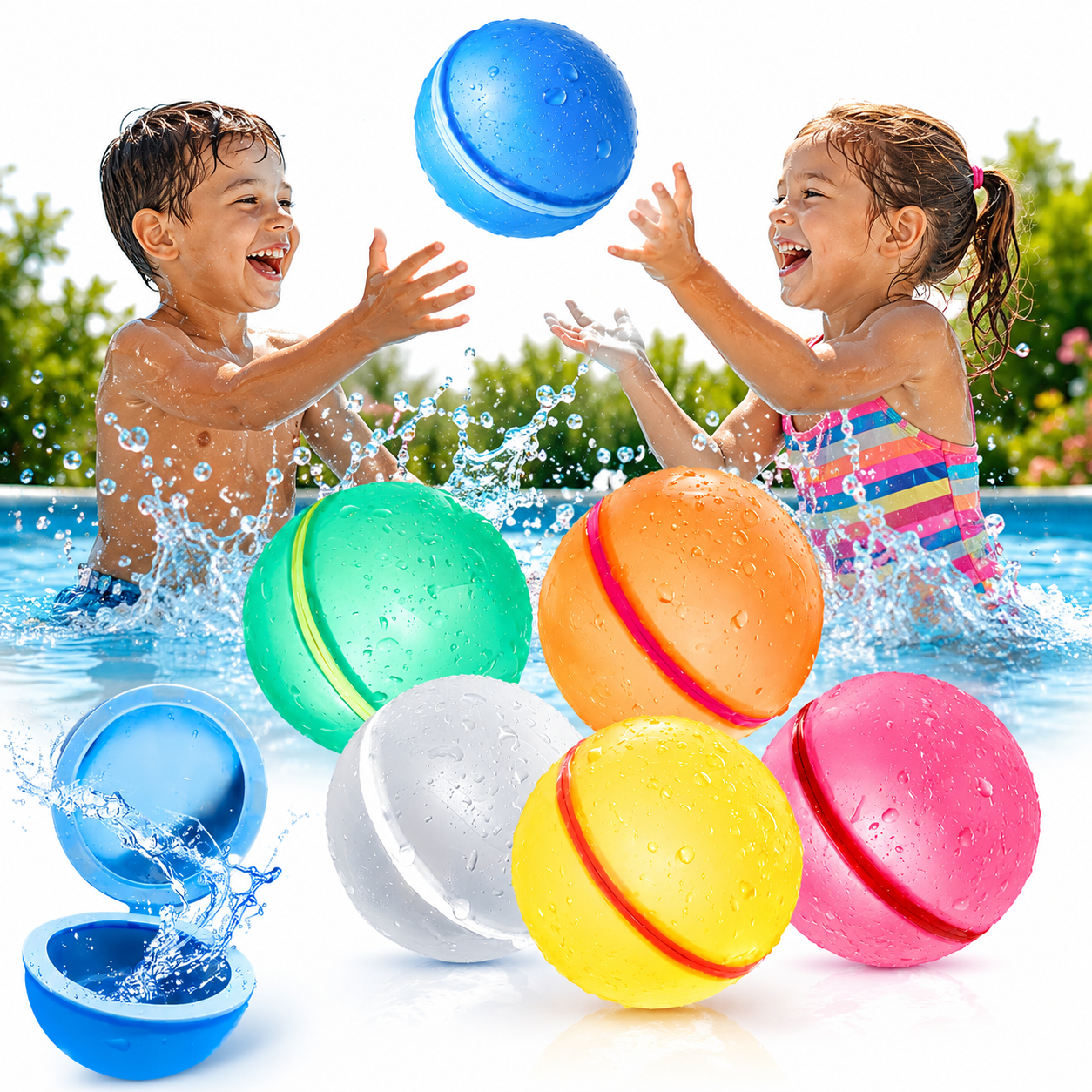 6 Pcs Reusable Water Balloons